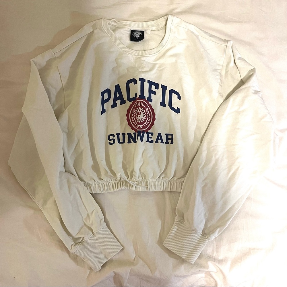 White Pacsun Cropped Sweater Almost New (never worn)